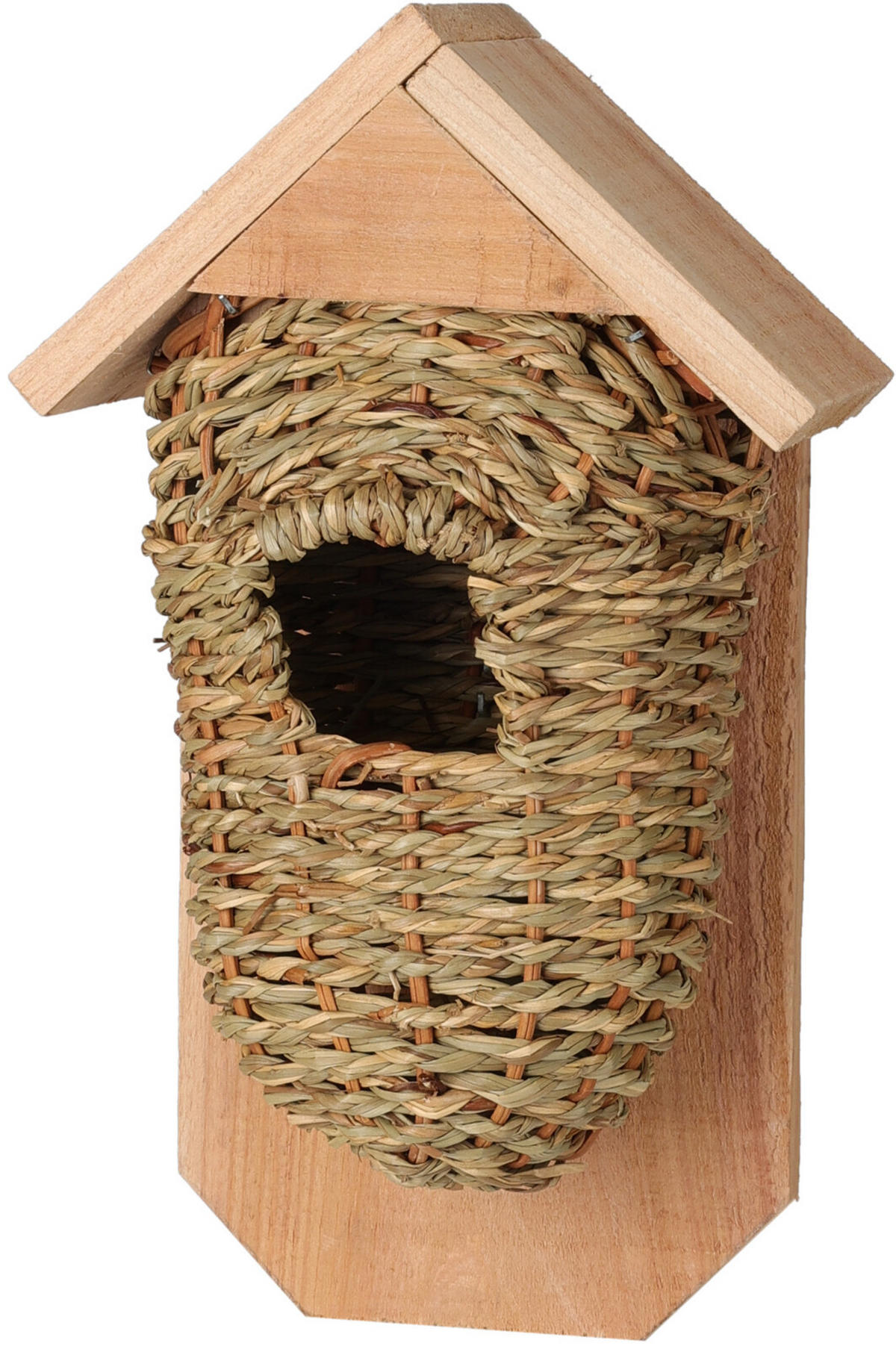 VOGELFUTTERHAUS Basic Braun 14.5/9.3/26 cm Holz - Braun, Holz (9.3/26/14.5cm) - Mondex