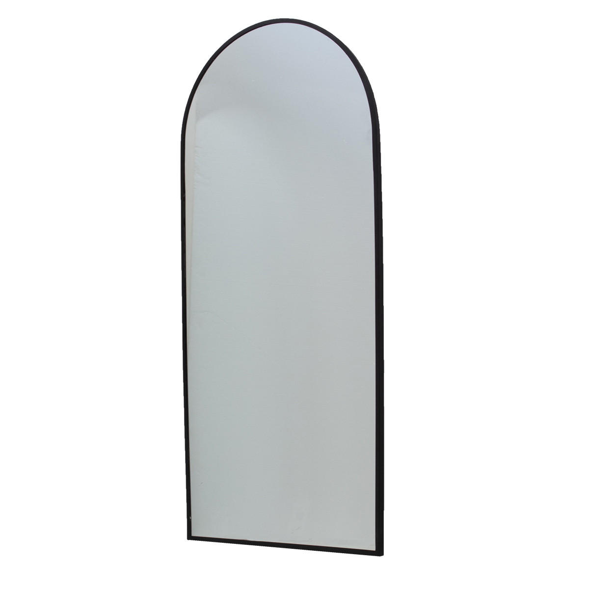 STANDSPIEGEL aus Metall 180 cm, schwarz - Schwarz, Metall (80/180/3cm) - Giga Meubel