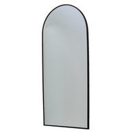 STANDSPIEGEL aus Metall 180 cm, schwarz - Schwarz, Metall (80/180/3cm) - Giga Meubel