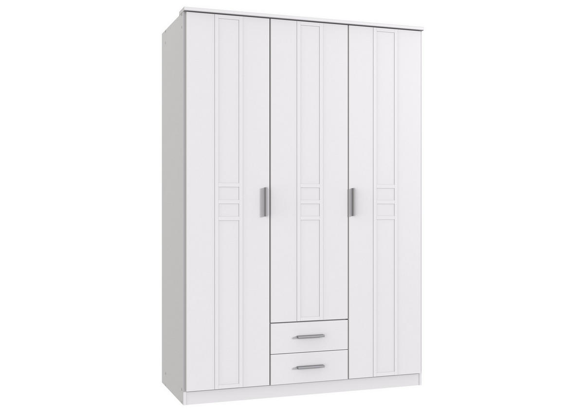 BABYZIMMER Bela Borkum in Landhaus Weiß 8 teilig - Weiß, Holzwerkstoff (120/200/80cm)