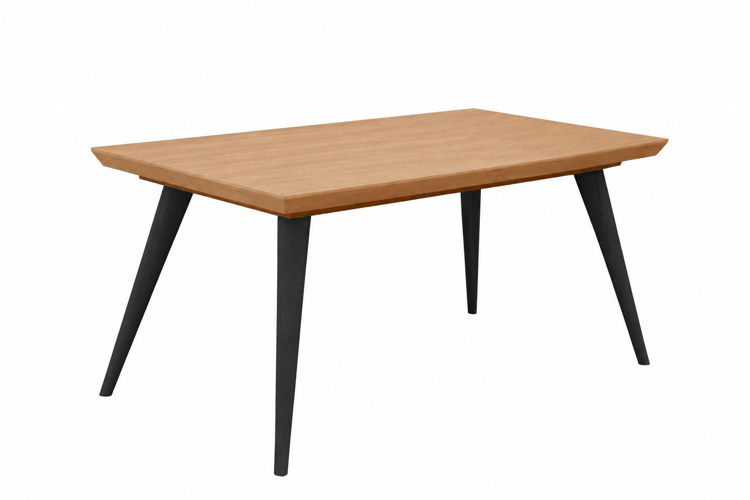 ESSTISCH SINCRO Ausziehbar 160 - 260 / 100 x 76 cm - Eichefarben/Schwarz, Holz (160/100/76cm) - MASSENO