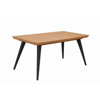 ESSTISCH SINCRO Ausziehbar 160 - 260 / 100 x 76 cm - Eichefarben/Schwarz, Holz (160/100/76cm) - MASSENO