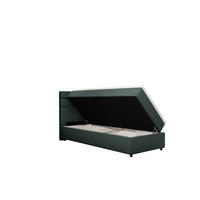 BOXBETT Reve 90 x 200 cm mit Bettkasten und Lattenrost ohne matratze - dunkelgrau - Dunkelgrau, Holz (90/200cm) - Panda Möbel