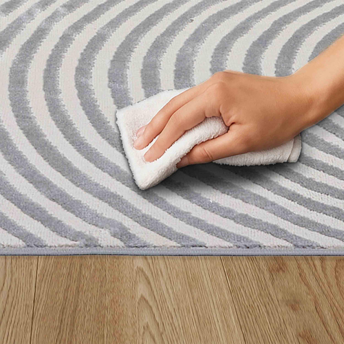 KURZFLORTEPPICH JULES - Silberfarben, Textil (160/230cm) - Astra