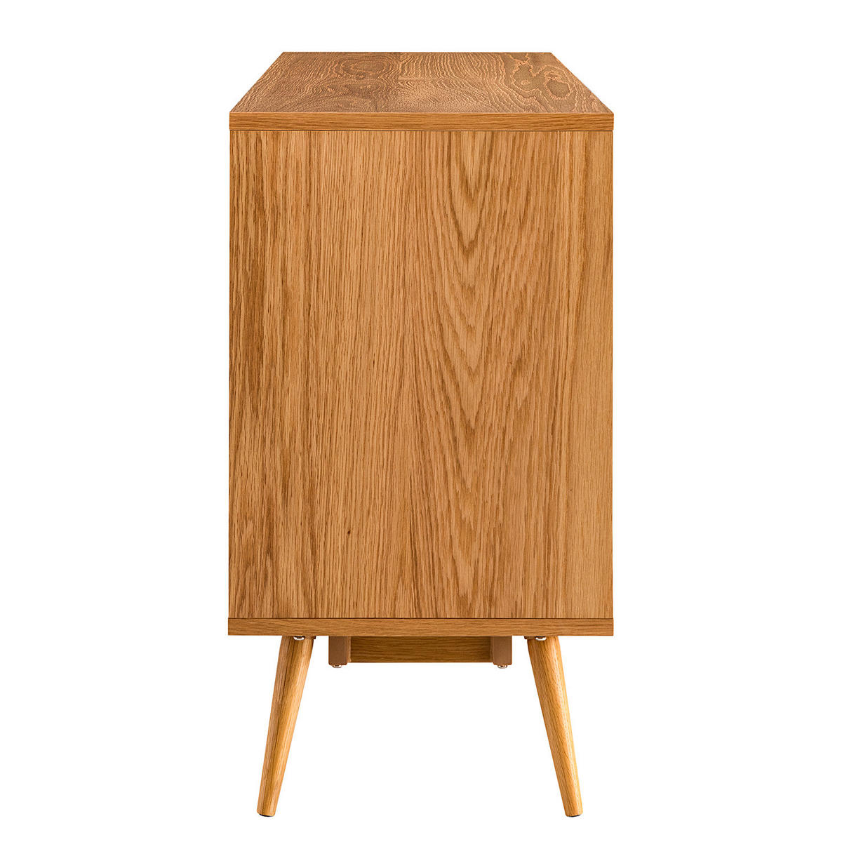 SIDEBOARD - Echtholzfurnier Eiche - Braun, Holzwerkstoff (150/75/40cm) - home24
