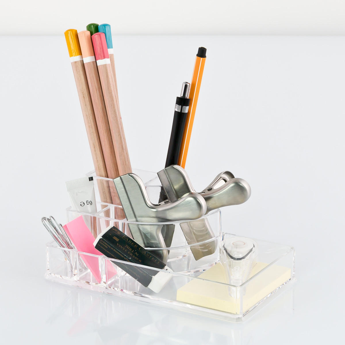 KOSMETIKORGANIZER, transparent - Transparent, Kunststoff (9.5/17.5/6.5cm) - bremermann