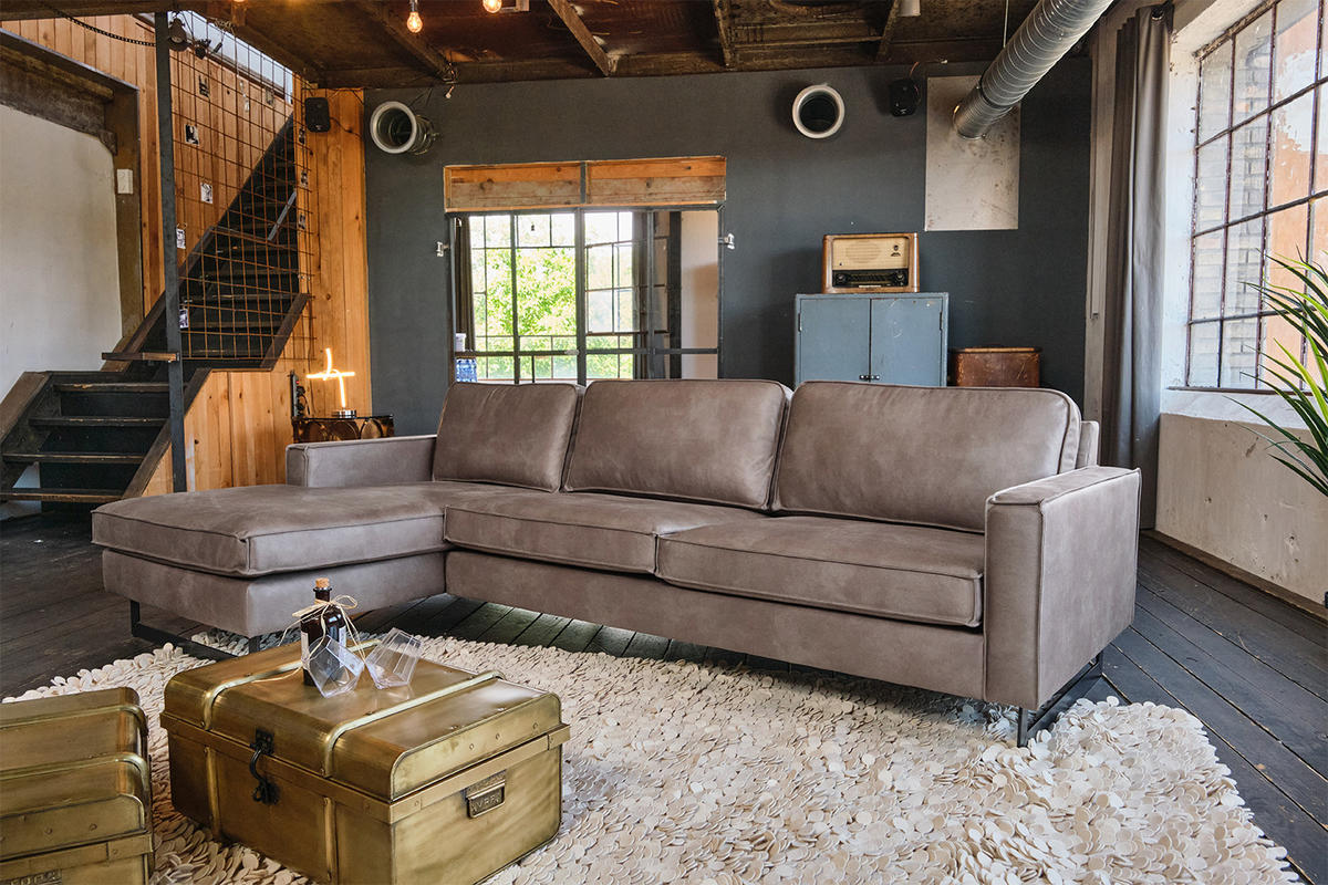 ECKSOFA VILNIUS Anthrazit Kunstleder - Anthrazit/Schwarz, Leder/Textil (286/170cm) - KAWOLA
