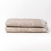 HANDTUCH Harmony 2er Set, 50x100cm, Baumwolle & Leinen, Beige - Beige, Textil (50/100cm) - SOWL