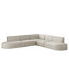 ECKSOFA Palma In Scala - Beige, Holzwerkstoff/Textil (276/276cm) - Fun Möbel