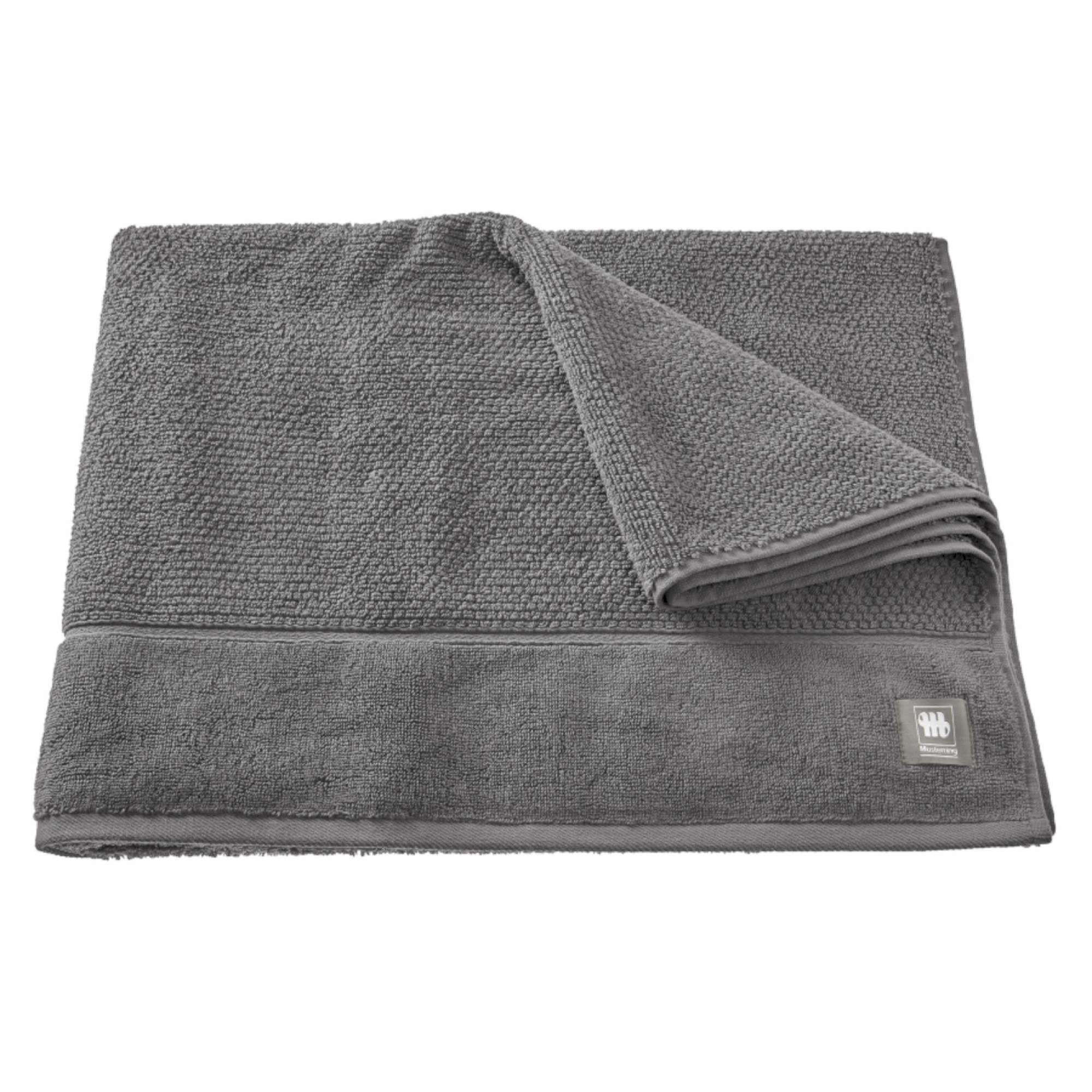 DUSCHTUCH SOLID - Anthrazit, Textil (100/150cm) - Musterring