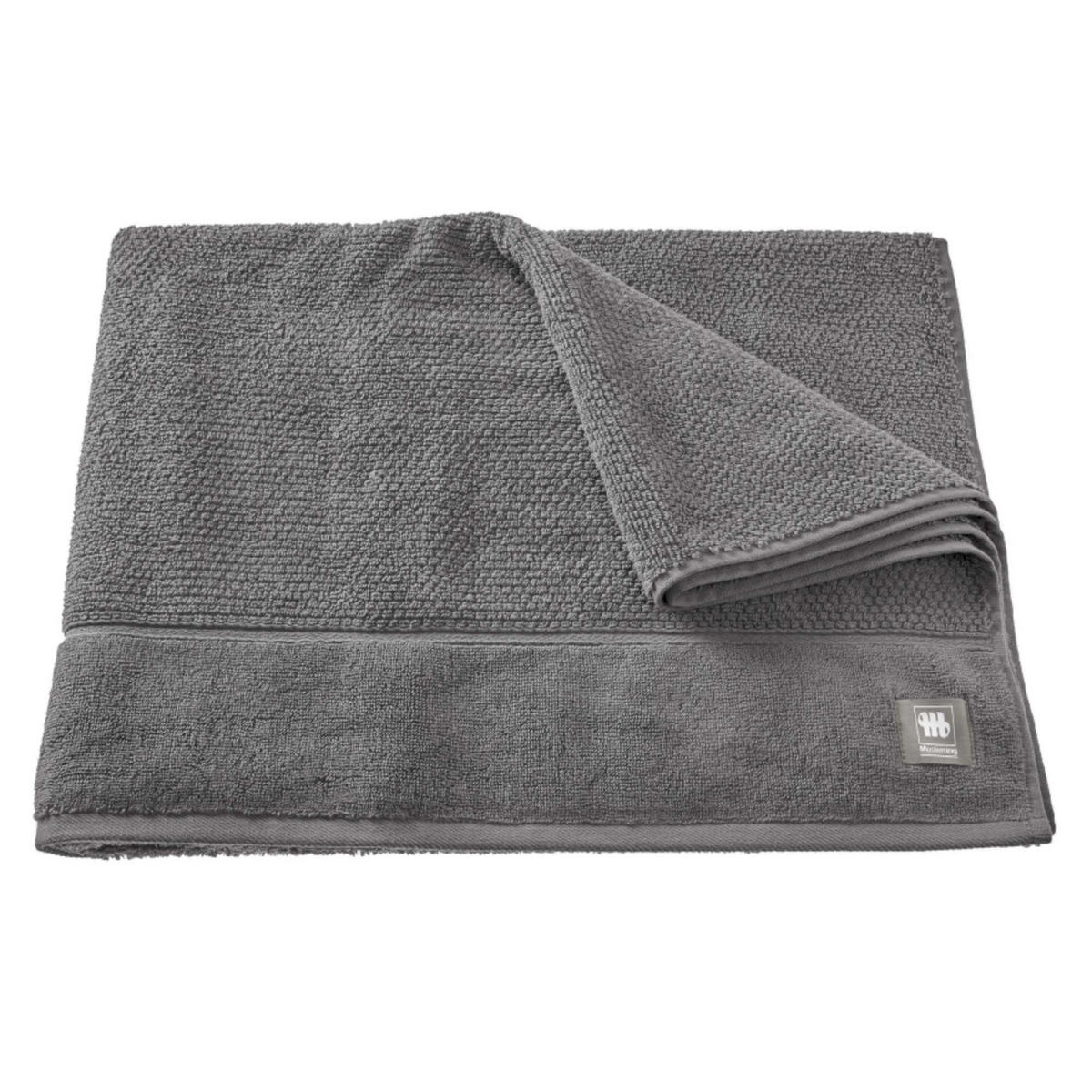 DUSCHTUCH SOLID - Anthrazit, Textil (100/150cm) - Musterring