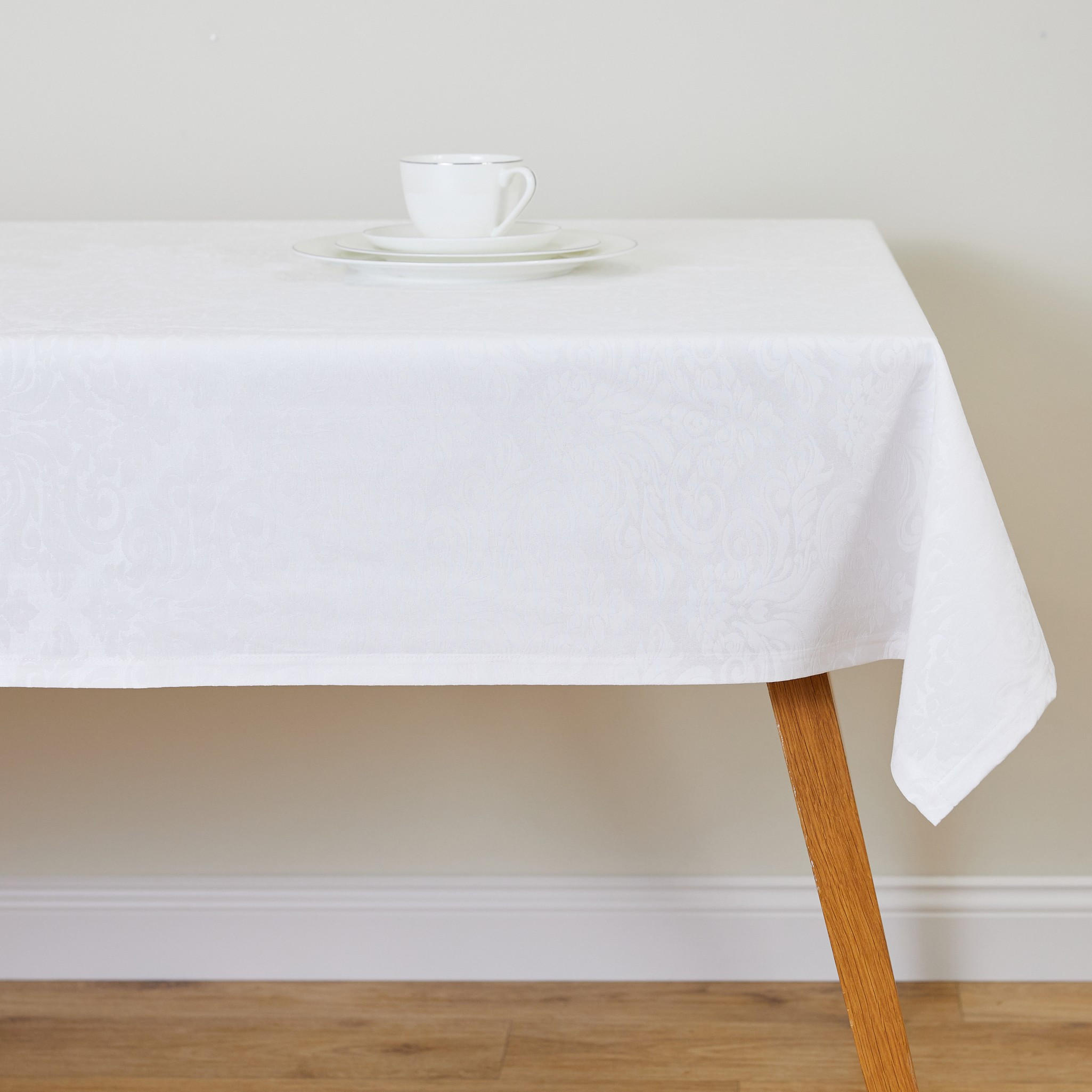TISCHTUCH Cotini - Weiß, Textil (180/130/1cm) - home&you