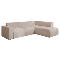 ECKSOFA ZAVO Feiner Mischstoff in Beige - Beige, Holzwerkstoff/Kunststoff (310/218cm) - Idohome