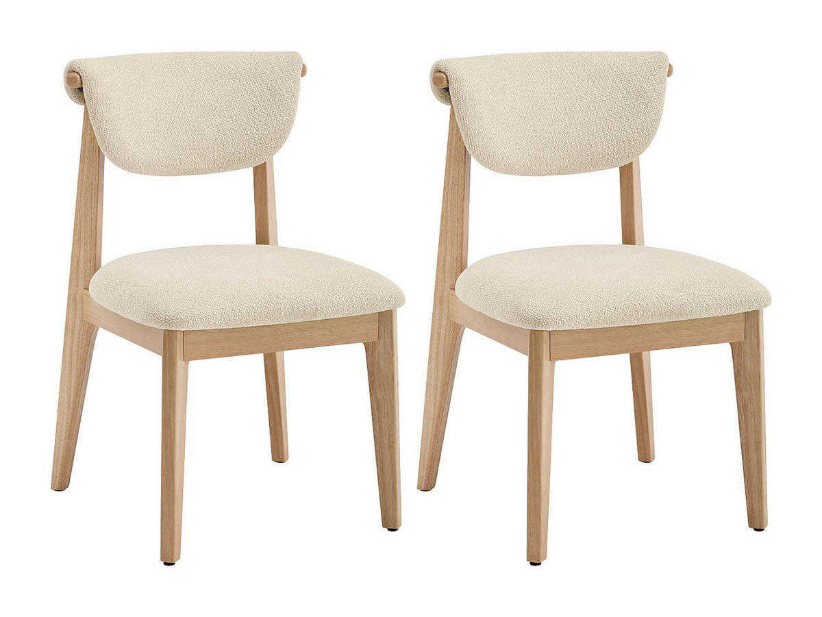 STUHL - 51 x 59 - holz - cremefarben Gabiel - Creme, Holz/Holzwerkstoff (51/83.5/59cm) - Vente-Unique