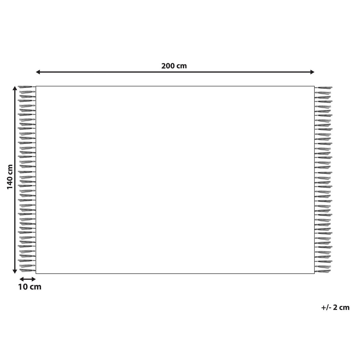 KURZFLOR-TEPPICH Sinop 200/140 cm - Braun, Textil (140/200cm) - Beliani