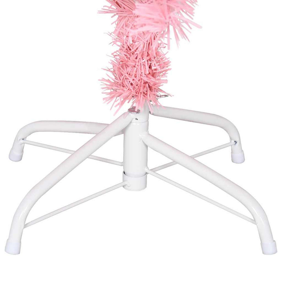 WEIHNACHTSBAUM Künstlicher Mit Ständer Rosa 150 Cm Pvc - Rosa, Kunststoff (150cm) - vidaXL