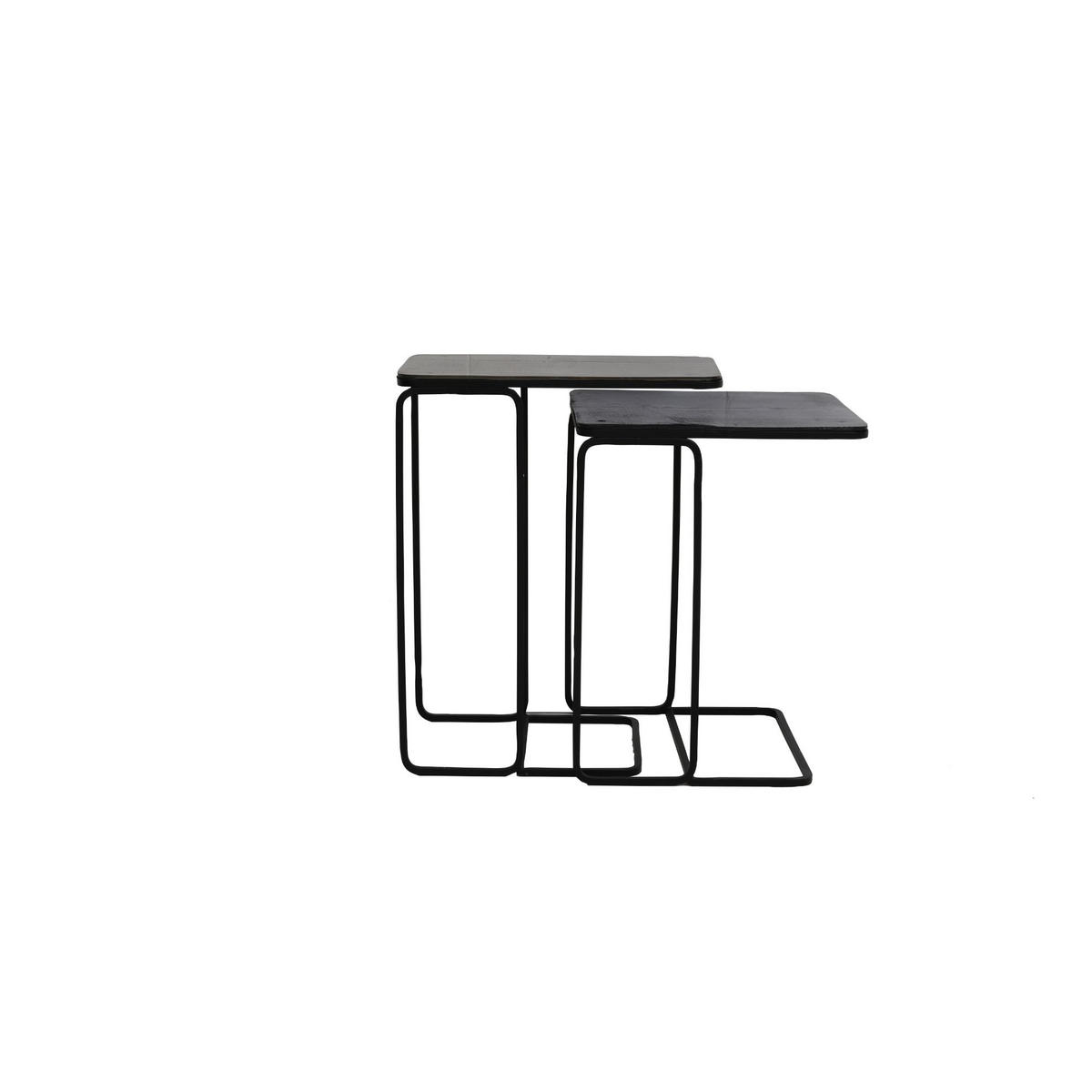 BEISTELLTISCH LAJA, Metall, Bronze - Bronzefarben, Metall (46/31/57cm) - Light & Living