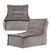 SITZSACK Sofa Dolce, 2-er Set - Grau, Kunststoff (158/68/90cm) - icon