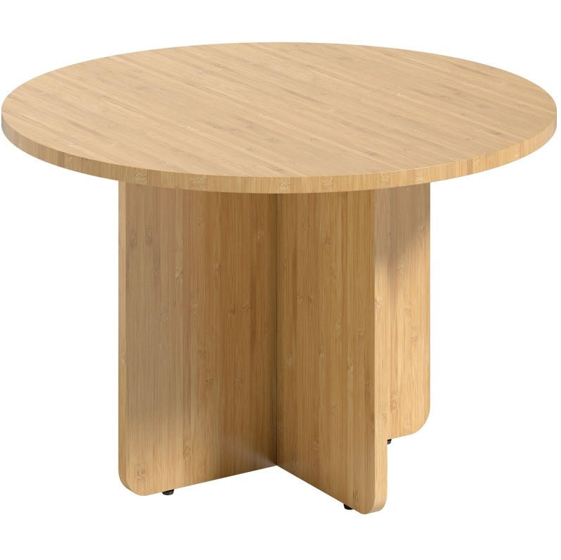 COUCHTISCH 66/66/45 cm aus Bambus mit Kreuzgestell in Natur - Naturfarben, Naturmaterialien (66/66/45cm) - Flora Grace