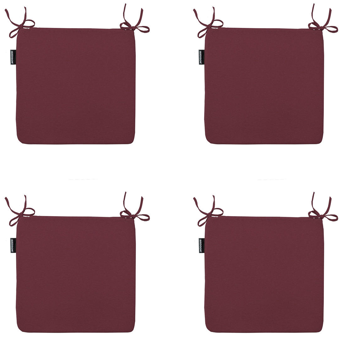 SITZKISSEN Panama 40/40 cm 4er-Set - Dunkelrot, Textil (40/4/40cm) - Madison