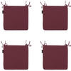 SITZKISSEN Panama 40/40 cm 4er-Set - Dunkelrot, Textil (40/4/40cm) - Madison