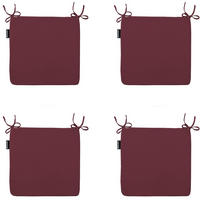 SITZKISSEN Panama 40/40 cm 4er-Set - Dunkelrot, Textil (40/4/40cm) - Madison
