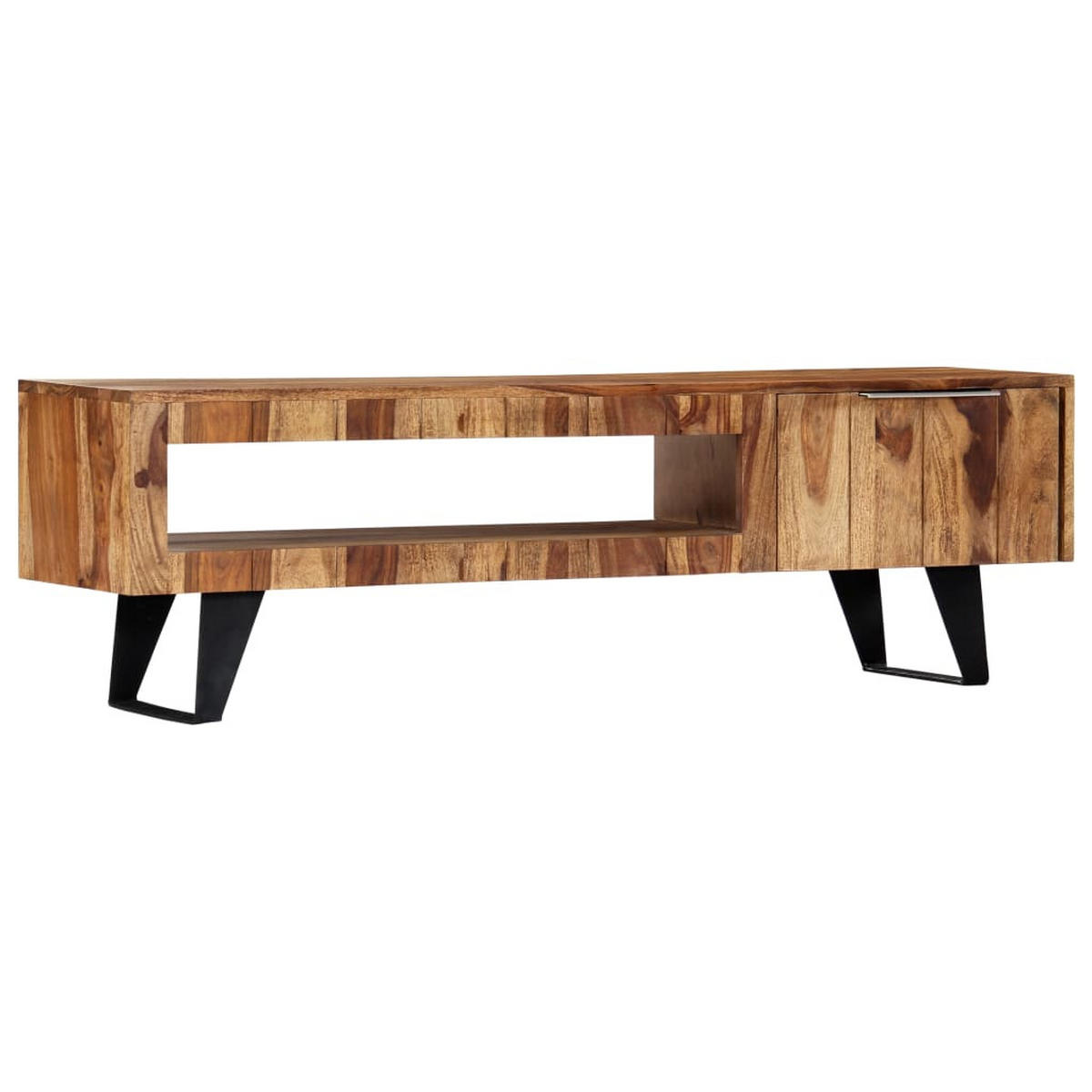 TV-SCHRANK 140/30/40 Cm Massivholz Akazie - Braun, Holz (40/140/30cm) - vidaXL