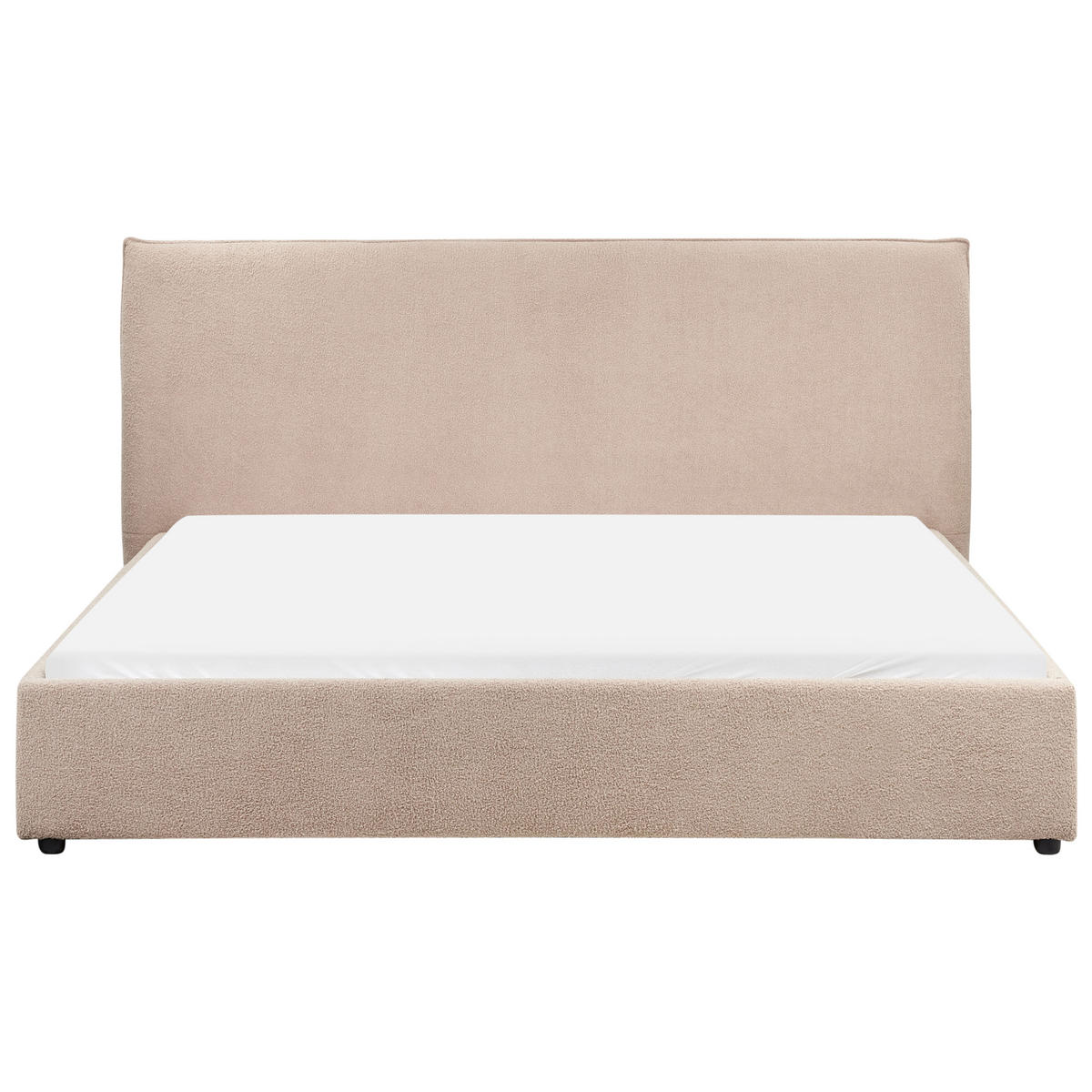 VODNA POSTELJA bouclé 180/200 cm sivo rjava Lavaur - rjava/sivorjava, tekstil (180/200cm) - Beliani
