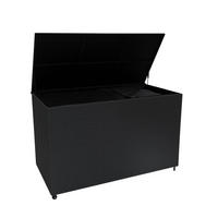 KISSENBOX Serafina Rattan 996L - Schwarz - Schwarz, Kunststoff (155/98/80cm) - Jardi