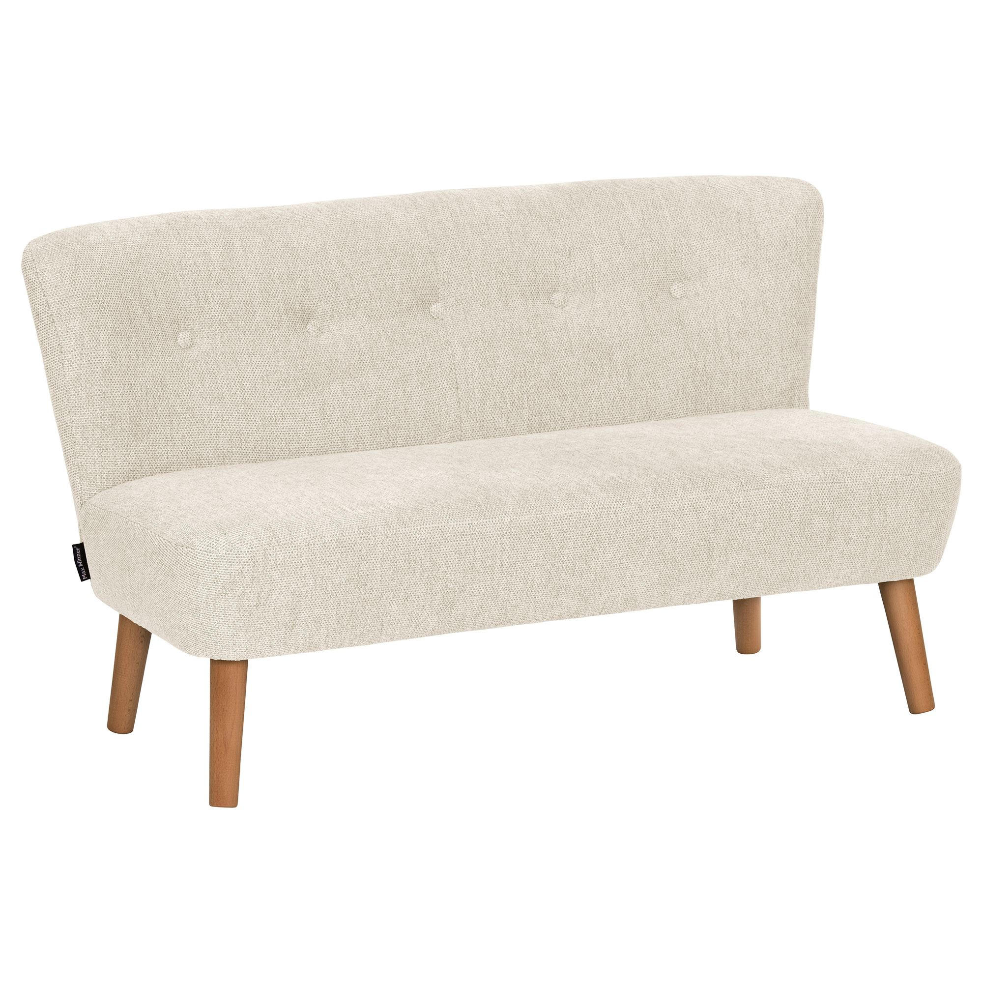 KINDERSOFA 2-Sitzer Katya Flachgewebe creme - Creme, Kunststoff (91/54/50cm) - 58aufmkessel