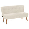 KINDERSOFA 2-Sitzer Katya Flachgewebe creme - Creme, Kunststoff (91/54/50cm) - 58aufmkessel