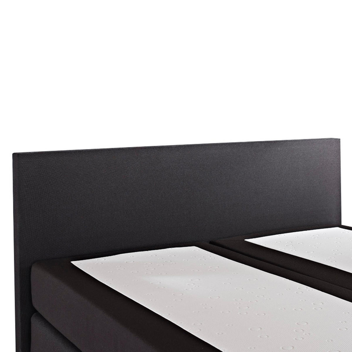 BOXSPRINGBETT 180/200cm Schwarz President - Schwarz, Textil (180/200cm) - Beliani
