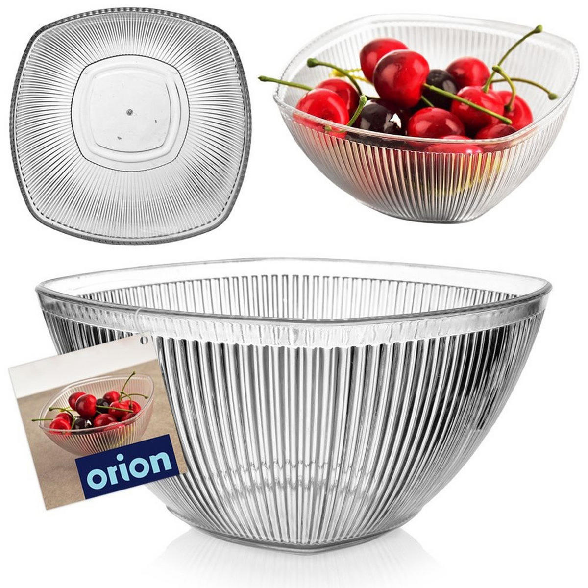 KUNSTSTOFFSCHÜSSEL 12,5 cm 400 ml - Transparent, Kunststoff (12.5/12.5/6cm) - Orion 