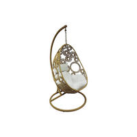 HÄNGESESSEL - 1 -Sitzer - Stahl - beige, naturfarben hell - MAKAHA - Beige, Metall (102/197/102cm) - Vente-Unique