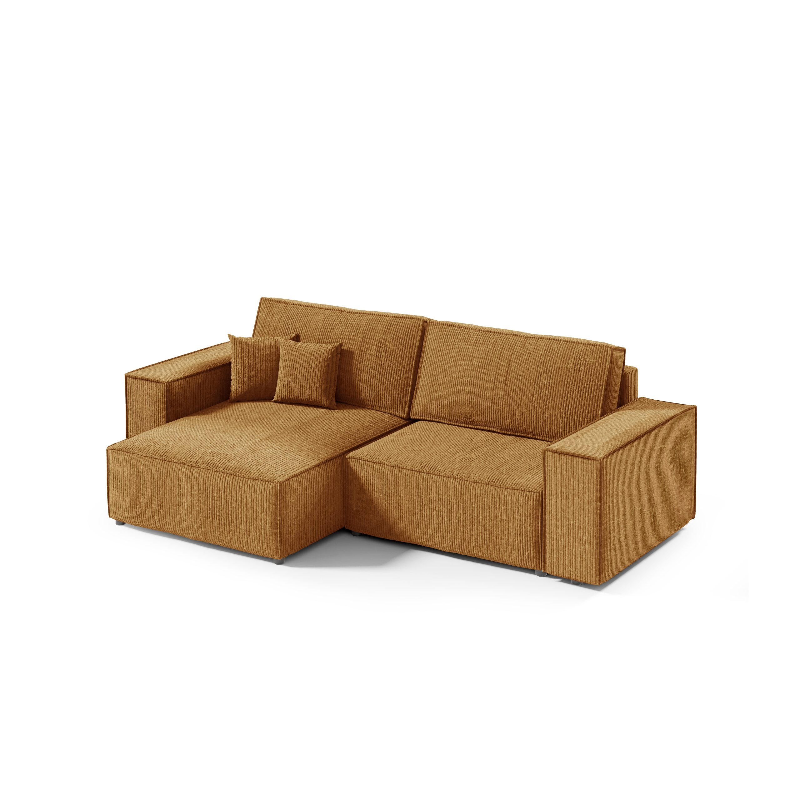 Fedve Ecksofa Braun 257x148 cm