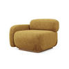 SOFAELEMENT Links Chenille Stoff Gelb - Currygelb/Gelb, Holz/Textil (95/73/95cm) - Makamii