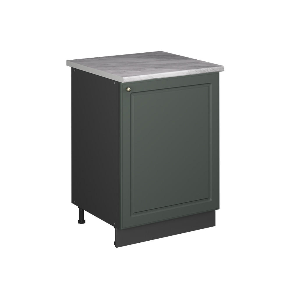 SPÜLENUNTERSCHRANK Fame-Line, Grün-Gold Landhaus/Anthrazit, 60 cm - Anthrazit/Grün, Holzwerkstoff (60/82/60cm) - Vicco