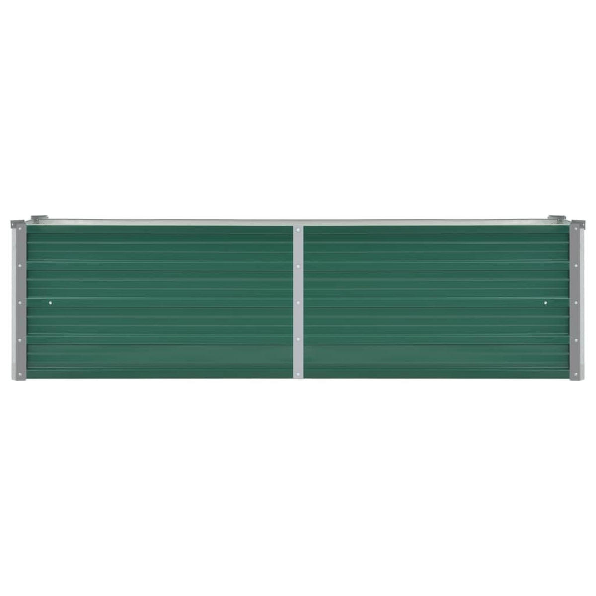 HOCHBEET für Garten OSKAR Grün 160x40x45 cm Metall - Grün, Metall (160/45/40cm) - DELUKE