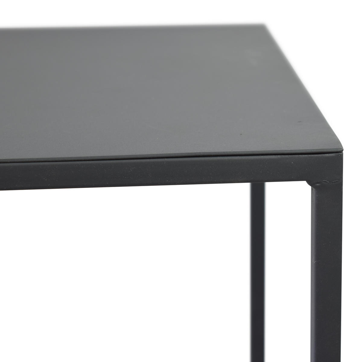 BLUMENTISCH Base Schwarz - Schwarz, Metall (30/30/100cm) - LOFT42