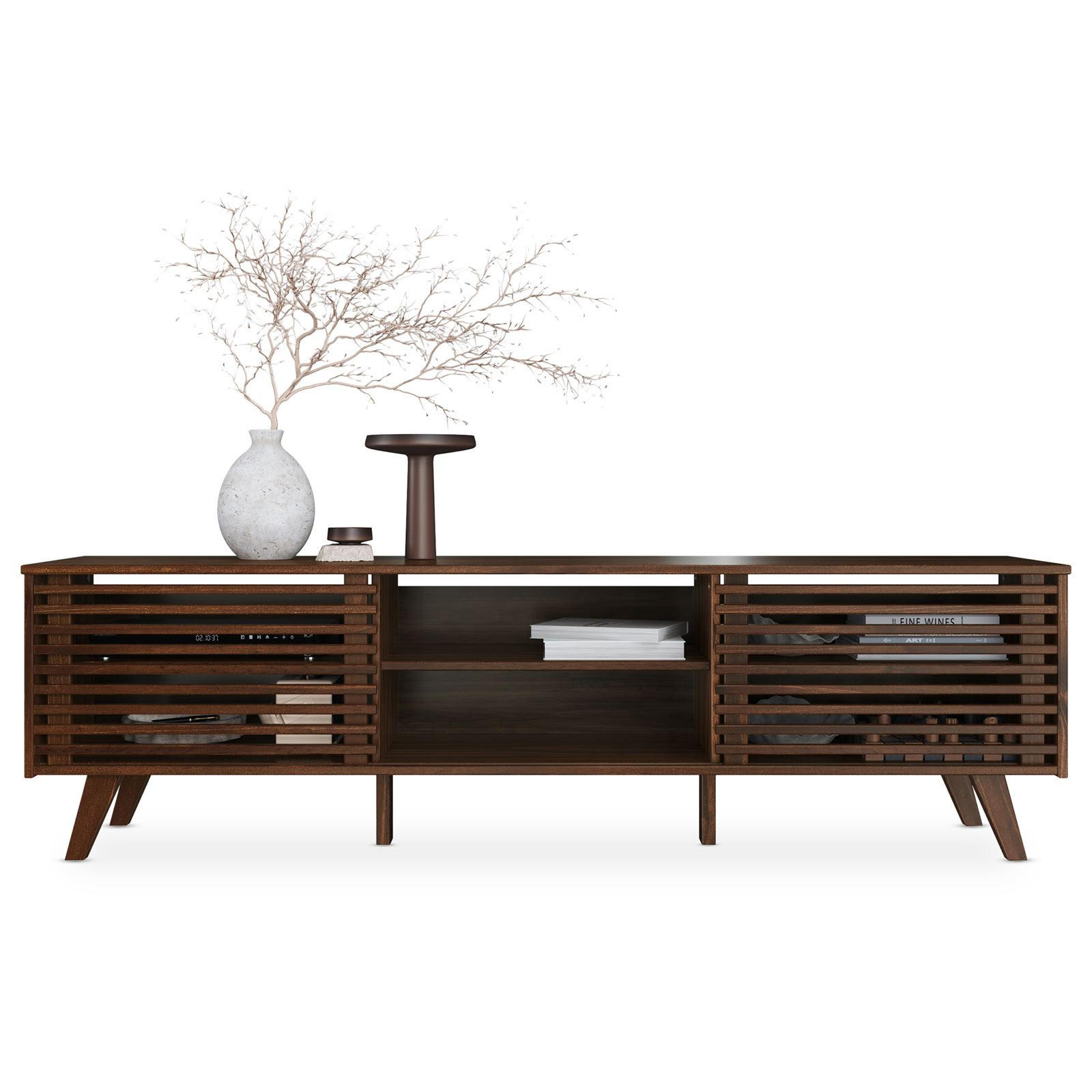 LOWBOARD RIAN nussbaum - Nussbaumfarben, Holz (175/50/38cm) - IDIMEX