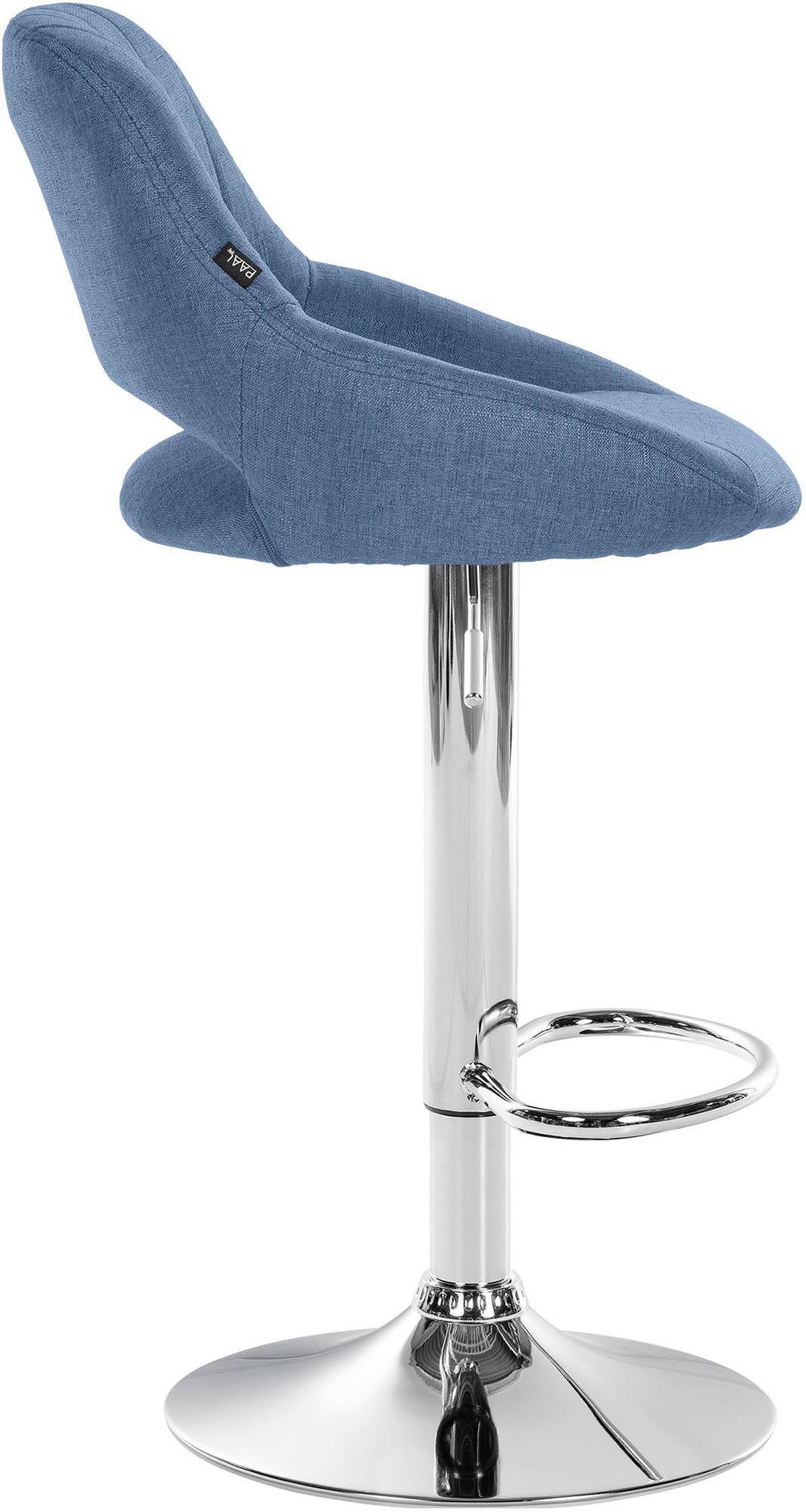 BARHOCKER 2er Set Stoff blau - Blau, Textil (47/85/48cm) - CLP