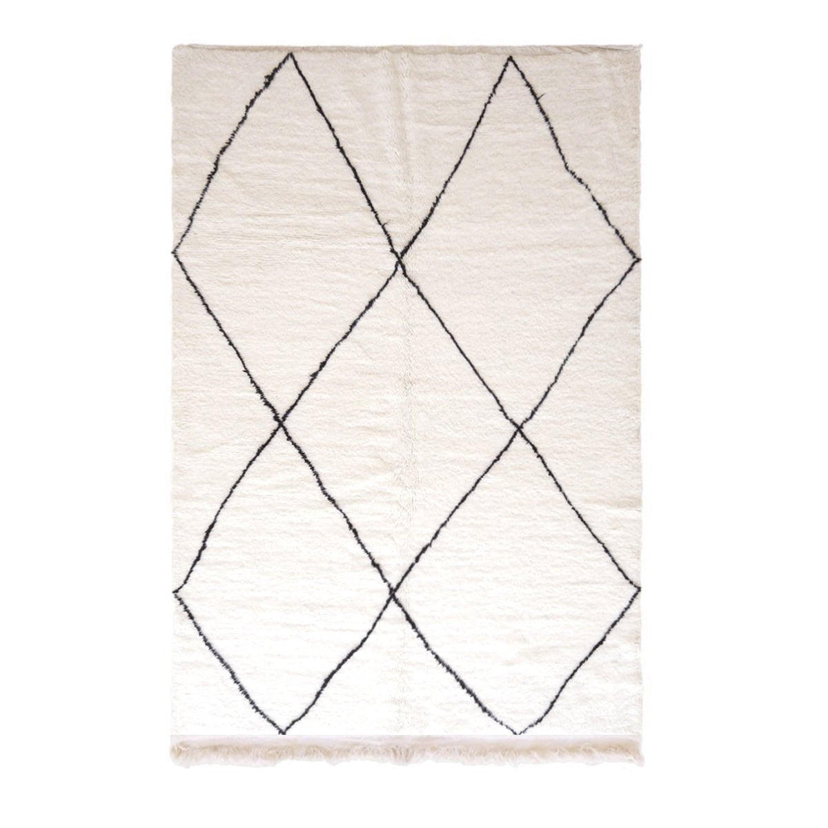 BERBERTEPPICH aus reiner Wolle 204x 304 cm - Weiß, Naturmaterialien (204/304cm) - AFK Living