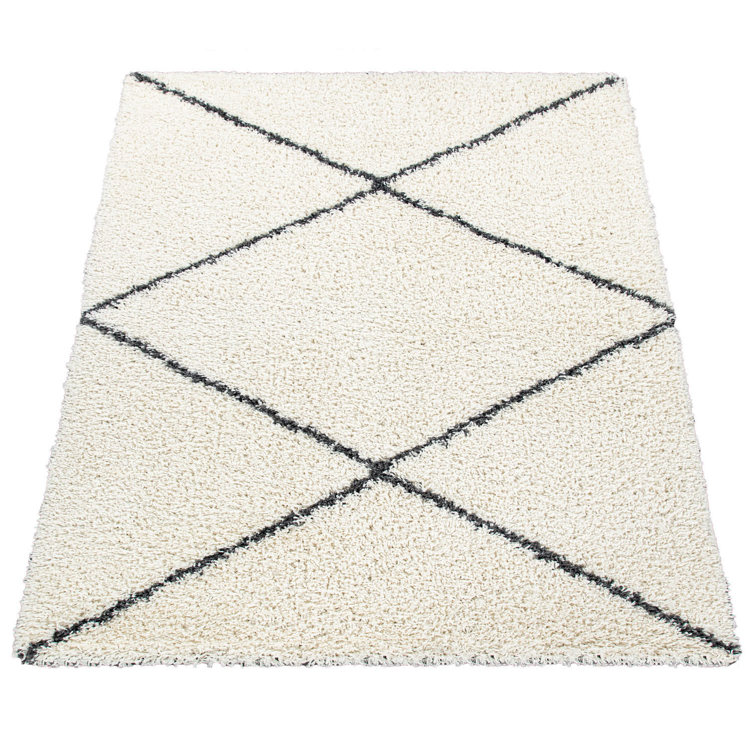 HOCHFLORTEPPICH 120/170 cm Kalmar 442 - Creme, Textil (120/170cm) - Paco Home