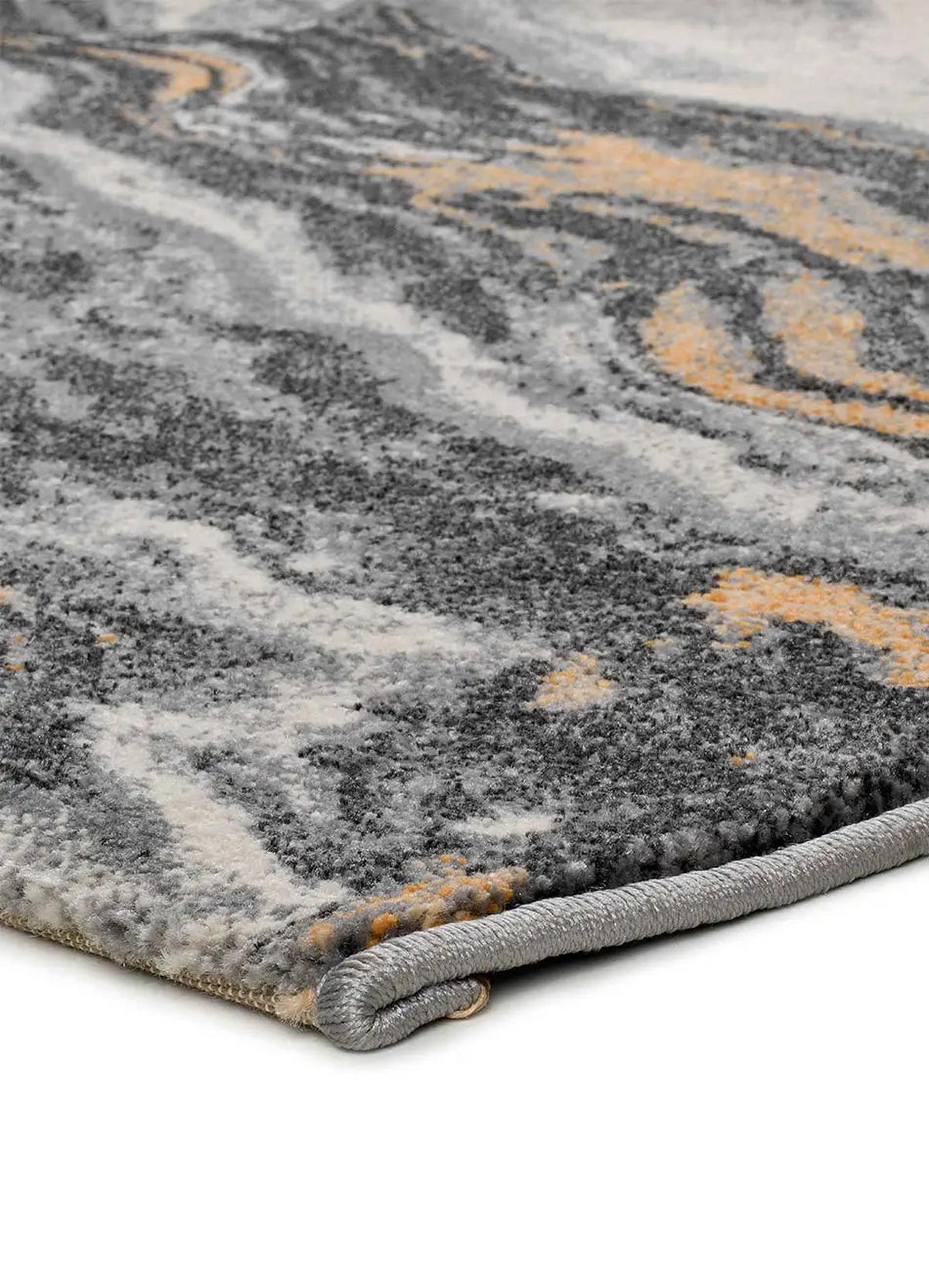 WEBTEPPICH Grau Marmol Onda 160/230 cm - Grau, Naturmaterialien/Textil (160/230cm) - Atticgo