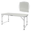 CAMPINGTISCH - Grau, Metall (120/60/70cm) - ECD-Germany