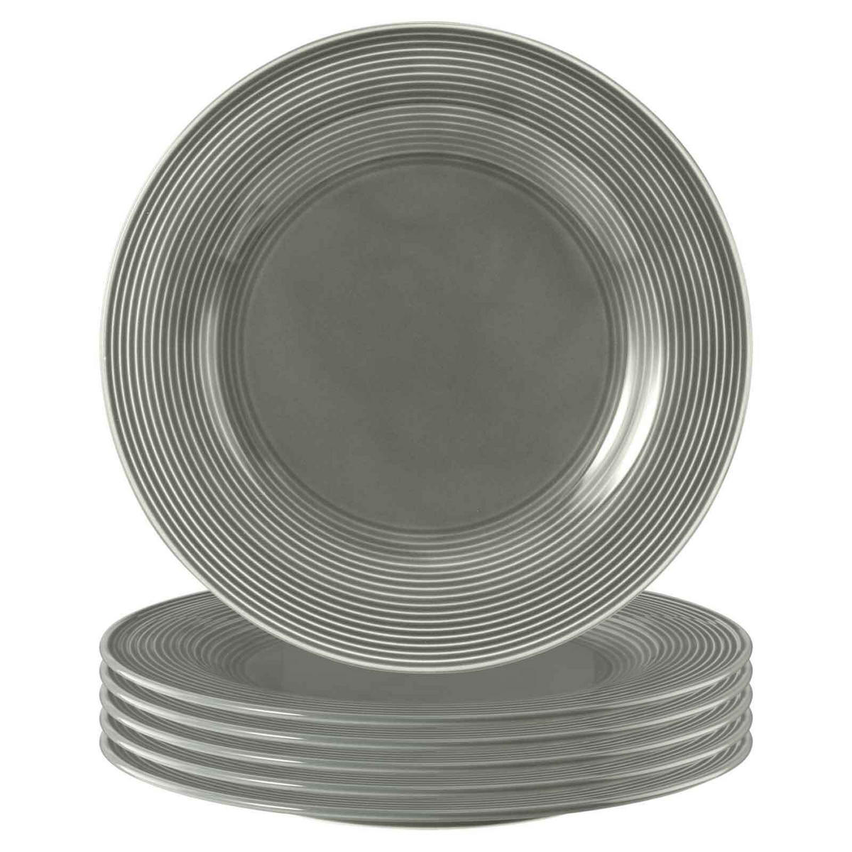 SPEISETELLER Beat Color Glaze Perlblau ø 27,7 cm 6er Set - Grau, Keramik (27.7cm) - Seltmann Weiden