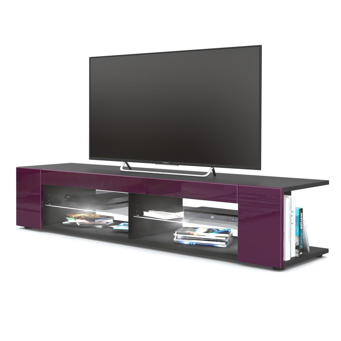 Vladon Lowboard Brombeere 134.5x30.5x38.5 cm