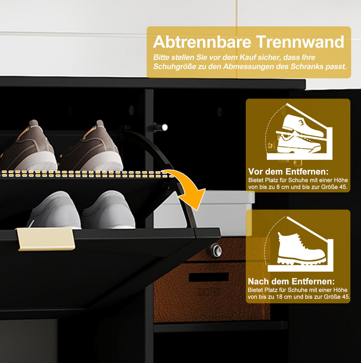 SCHUHSCHRANK aus Spanplatte 80x24x147cm in Schwarz mit Spiegeltüren - Schwarz, Holzwerkstoff (80/147/24cm) - Modfu