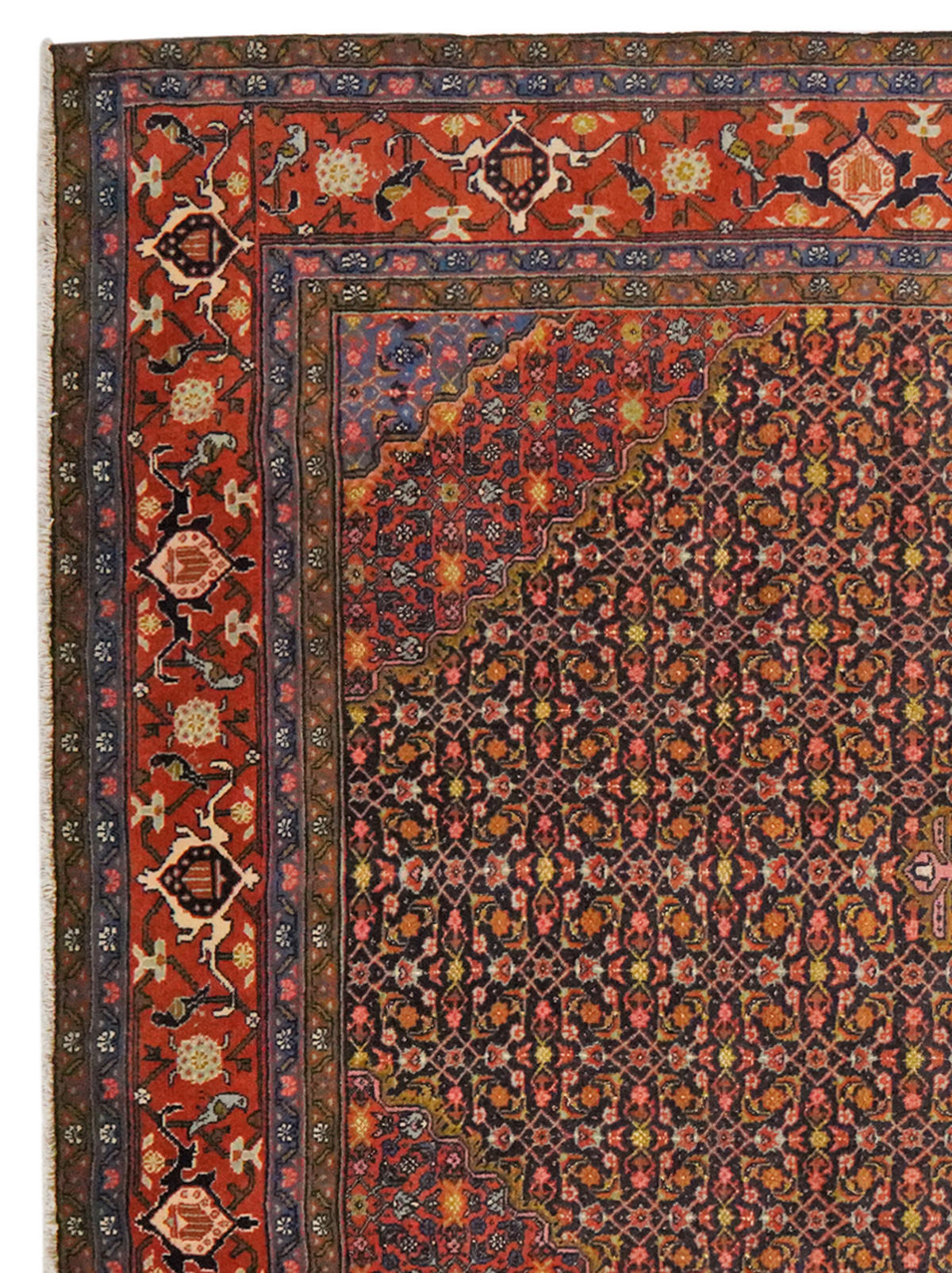 TEPPICH Ardebil Blau 297/200 cm Schurwolle - Blau, Textil (200/297cm) - Looma
