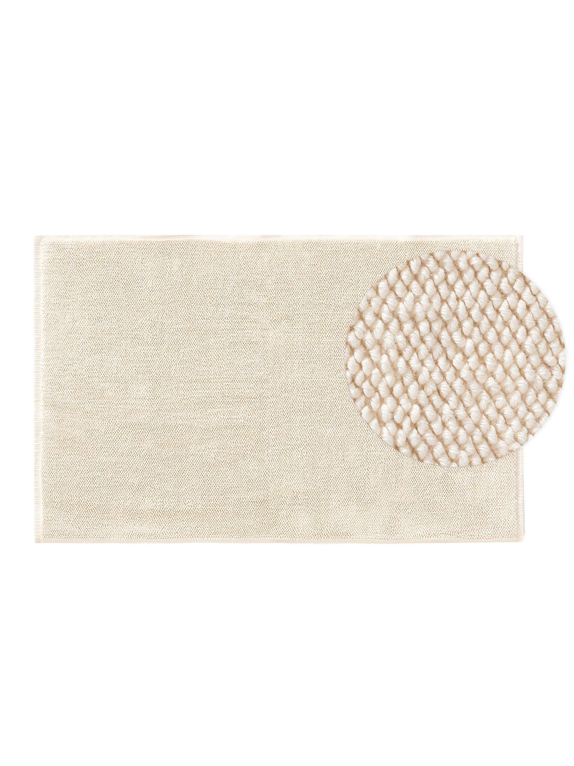 BADEMATTE Ole Beige 50x80 cm - Beige, Textil (50/80cm) - benuta Nest